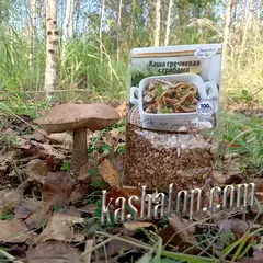 Каша гречневая с грибами 'Здоровая еда' 100г - 2 порции быстрый обед - лёгкий рюкзак
