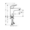 Hansgrohe Logis 71103000 Смеситель для раковины однорычажный