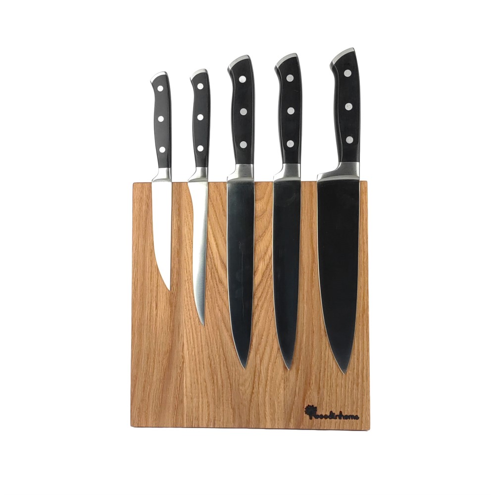 Подставка для ножей магнитная Woodinhome KS002LSON, дуб