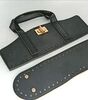Заготовка для сумки дно и клапан с застежкой, чёрный
