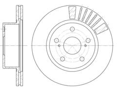 Диск тормозной вентилируемый G-brake  GR-02190