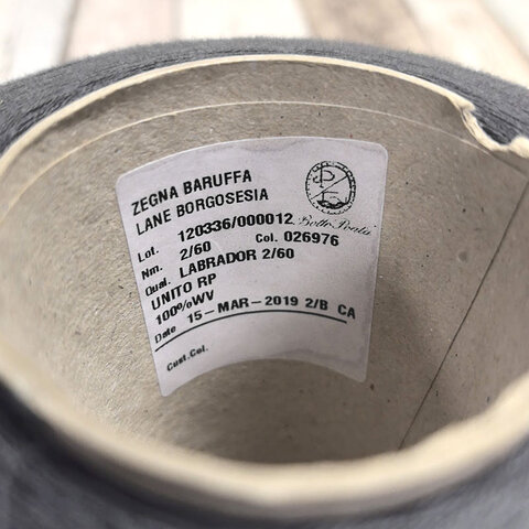 Меринос гребенной ZEGNA BARUFFA LABRADOR 2/60 серый мышиный