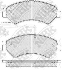 Колодки NiBK PN0516W