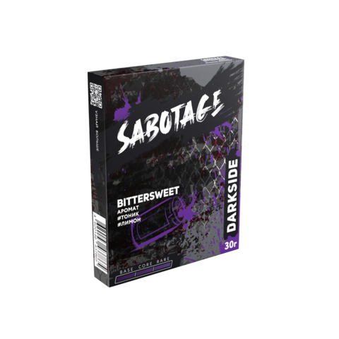 М. Табак для кальяна Dark Side Sabotage "Биттерсвит" (Тоник, лимон) 25/30гр