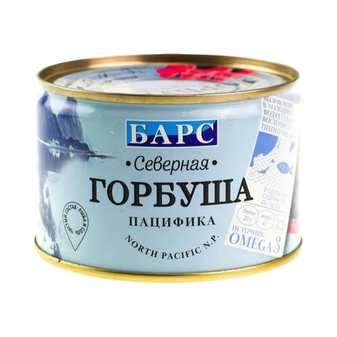 Горбуша БАРС натуральная северная пацифика 245г