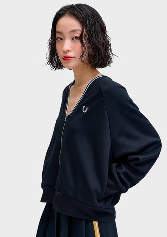 Толстовка FRED PERRY Sheer Tipped Swtshrt Cardigan