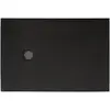 BelBagno TRAY-MR-UNO-AH-120/90-35-NERO-NO Поддон из искусственного мрамора в комплекте с сифоном с чёрной матовой декоративной накладкой, чёрный