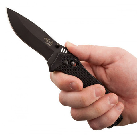 Нож SOG, VL-11 Vulcan Black TiNi