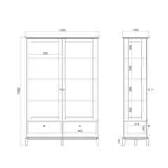 Витрина CR176 платиновый