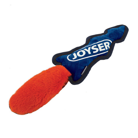 Triol JOYSER Puppy игрушка для собак Шкура лисы из плюша с пищалкой S/M синяя с оранжевым, 38 см