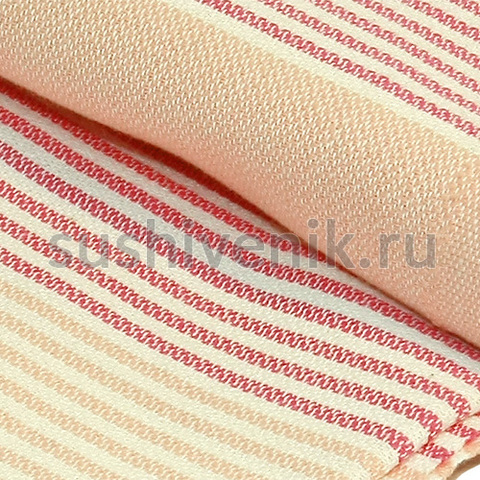 Пештемаль розовый с полосками - 4