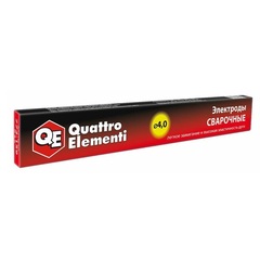 Электроды сварочные QUATTRO ELEMENTI рутиловые, 4,0 мм, масса 0,9 кг (772-159)