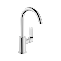 Hansgrohe Rebris E 72576000 Смеситель для раковины с поворотным изливом со сливным гарнитуром, хром фото