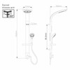 RGW 07010950-051 Душевая стойка с LED подсветкой Gllon SL095LR-A