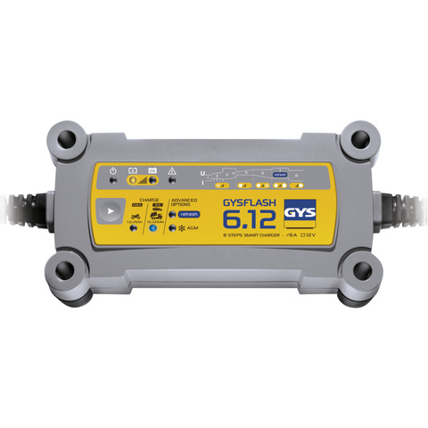 Зарядное устройство GYSflash 6.12 12В, 0,8/6A, 1,2-125Ah,90Вт (029378)