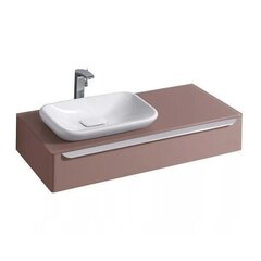Geberit myDay 824261000+245460600 Шкафчик под раковину 1150x200x520 мм.какао с молоком+245460600 Раковина встраиваемая на столешницу 600 мм фото