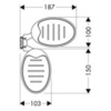 Hansgrohe Casetta 28698000 Мыльница на штангу