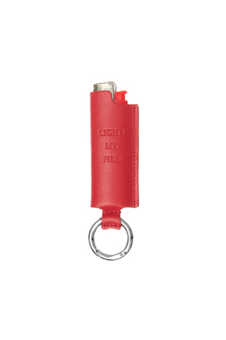 Leather Lighter Case RED