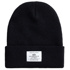 Шапка Alpha Industries Essential Beanie Black (Черная)