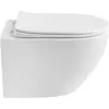 BelBagno BB7026CH-TOR-BFS/SC Унитаз подвесной безободковый со смывом "Торнадо", с функцией биде, без смесителя, с сиденьем дюропласт soft close