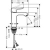 Hansgrohe Metris 31084000 Смеситель для раковины однорычажный