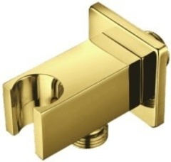 Remer 337QBG Подключение для душевого шланга с держателем, цвет: золото брашированное фото