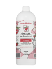 GEL-OFF Средство для обезжиривания ногтей Cleaner, Ароматная земляника, 1000 мл