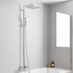 Душевая система GROHE Tempesta Cosmopolitan 250 CUBE с термостатом для ванны, излив 169 мм, хром (26691000)