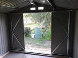 Металлический сарай GreenStorage Арчер B 203х181 зеленый