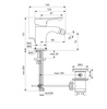 Ideal Standard Alpha BC487AA Смеситель для биде с пластиковым донным клапаном