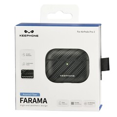 Чехол для Airpods Pro 3 Keephone Farama (Robin) (KPFRAPP3BK) черный