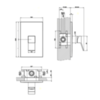 Gessi Rettangolo K 53061#031 Встраиваемый однорычажный смеситель для душа (внешняя часть), цвет: хром