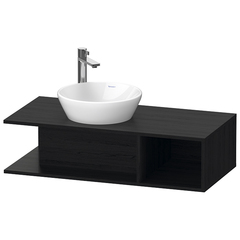 Duravit D-Neo DE491901616 Тумбочка подвесная компакт, 260x1000x480 мм, 1 открытое отделение на правой стороне, цвет: Black Oak фото