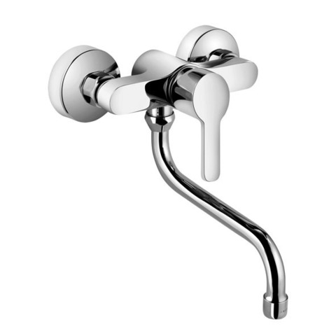 Kludi Logo Neo 379240575 Смеситель для кухни настенный, цвет: хром