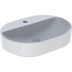 Geberit VariForm 500.778.01.2 Раковина с установкой на столешницу эллиптической формы, 60х45 см, с отв. под смеситель, без отв. перелива фото