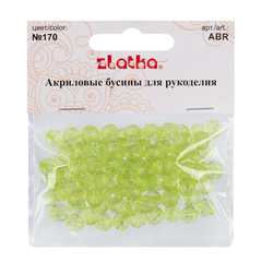 Бусина "Zlatka" акрил ABR 25 г 170 салатовый