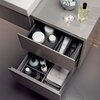 Geberit Xeno2 500.525.00.1 Вставка для выдвижного ящика T-образная, 32.3x6.2x15см, Серый / Меламин, древесная структура