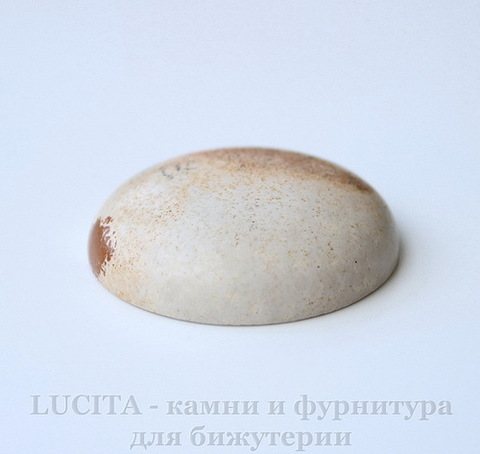 Кабошон круглый Яшма Пейзажная 35х9 мм №3 ()