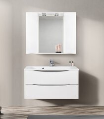 BelBagno Marino MARINO-SPC-1000/750-2A-BL-P Зеркальный шкаф, цвет: белый фото
