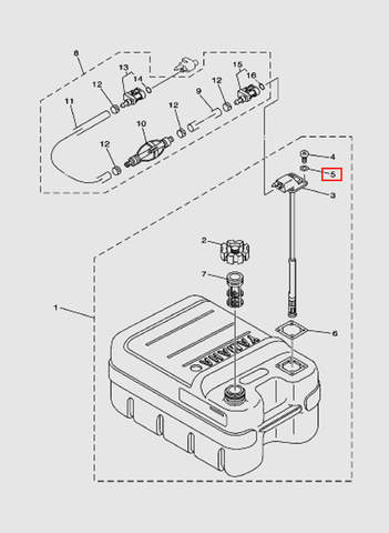 Уплотнительная шайба  для лодочного мотора T15, OTH 9,9 SEA-PRO (18-5)