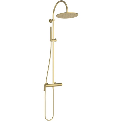 Ideal Standard La Dolce Vita BD674A2 Душевая система в комплекте с настенным смесителем для душа PVD Brushed Gold (Шлифованное Золото)