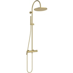 Ideal Standard La Dolce Vita BD674A2 Душевая система в комплекте с настенным смесителем для душа PVD Brushed Gold (Шлифованное Золото) фото