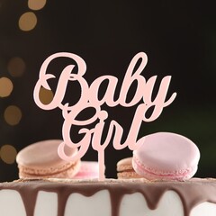 Топпер "Baby girl", светло розовый