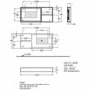 Geberit Citterio 500.571.JJ.1 Зеркало с подсветкой, боковая полка 133.4x58.4см, Серо-коричневый дуб / Меламин, древесная структура