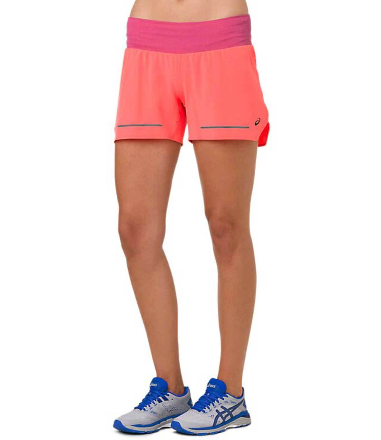 Asics Lite Show 4.5" Short шорты беговые женские коралловые