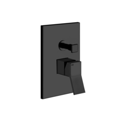Gessi Rettangolo K 53079#299 Встраиваемый однорычажный смеситель для душа (внешняя часть) с переключателем, цвет: черный фото