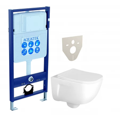 Aquatek Дива SET AQUATEK ДИВА Инсталляция с унитазом, цвет: белый фото
