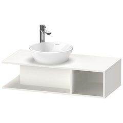 Duravit D-Neo DE491902222 Тумбочка подвесная компакт, 260x1000x480 мм, 1 открытое отделение на правой стороне, цвет: белый высокоглянцевый фото