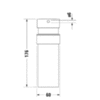 Duravit Starck T 99354600 Дозатор для мыла настенный, цвет черный матовый