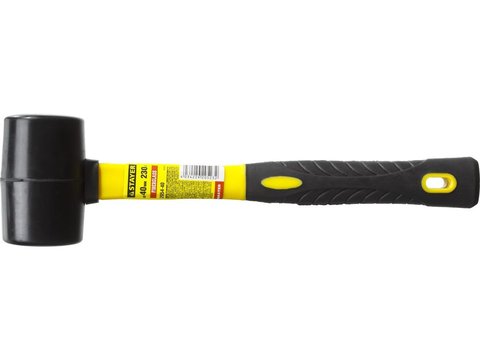 STAYER 450 г, чёрная, резиновая киянка, Professional (2054-65)
